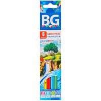 Карандаши цветные BG "Wonderland", 06цв, шестигранные, 3.0мм, европодвес