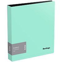 Папка на 4-х кольцах Berlingo "Instinct", А5, 35мм, 700мкм, мятный