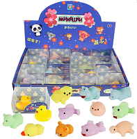 Игрушка-антистресс Анимяшка, ассорти, 4,5 см, дисплей, 1TOY, Т12007