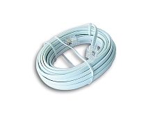 Кабель телефонный Cablexpert аппарат-розетка TC6P4C-3M, 3 м белый