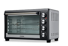 Мини-печь Hyundai MIO-HY076 45л. 2000Вт серебристый/черный 