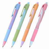 Ручка шариковая автоматическая BRAUBERG ULTRA-RT PASTEL, СИНЯЯ, 0,7мм, линия 0,35мм, 143933