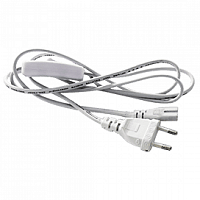 Ecola LED linear  сетевой шнур для светильника T5 с вилкой и общим выключателем, 1м  [LT5RSSELT.]
