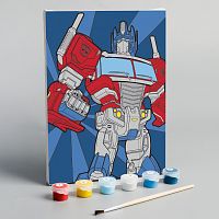 Роспись по холсту 21х15 "Оптимус", Transformers 