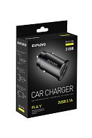 Автомобильное ЗУ/Exployd/2.1A/2хUSB/чёрный/Ray/EX-Z-1194