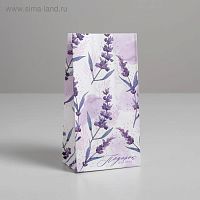 Пакет подарочный без ручек «Подарок для тебя», 10 ? 19.5 ? 7 см   