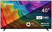 Телевизор LED Digma 40" DM-LED40SBB33 Smart Яндекс.ТВ Frameless Metal черный/FULL HD/60Hz/DVB-T/DVB-