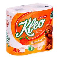 "Мягкий знак" 4 рул./уп. "Kleo" 3-сл. белая Мандарин/ 18 арт.С98