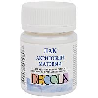 Лак акриловый матовый "Декола", 50мл, в банке