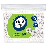 Emily Style ватные палочки пакет 400шт с зиплоком