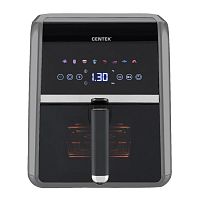 Аэрогриль Centek CT-3189 (серый)  <5л>  1500Вт, сенсорное управление, 8 программ, обдув 360°