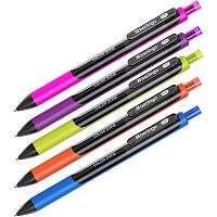 Ручка гелевая автоматическая Berlingo "Color Zone gel" черная, 0,5мм, грип 