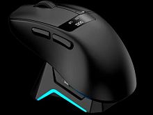 EOS V3 Black (304) Профессиональная игровая беспроводная мышь с док-станцией (три режима подключения