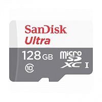 Флеш карта microSD 128Gb SanDisk microSDXC Class 10 Ultra UHS-I 100Mb/s <SDSQUNR-128G-GN6MN>