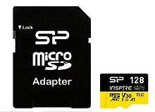 Флеш карта microSDXC 128GB Silicon Power SP128GBSTXLV3V1NSP Elite V30 A1 + adapter 