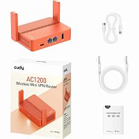 Роутер беспроводной CUDY AC1200 Wireless Mini VPN Router with USB (розница)