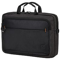 Сумка портфель BRAUBERG Pragmatic с отд. для ноутбука 15-16", серо-черная, 30х42х8см, 270827