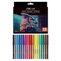 Фломастеры 18 цветов в картонной коробке TOP Calligrata   