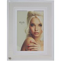 Фоторамка стеклянная 10*15см OfficeSpace "Узоры", белый