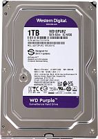 Жесткий диск WD SATA-III 1Tb WD10PURZ Surveillance Purple (5400rpm) 64Mb 3.5"