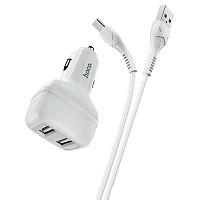 АЗУ Micro USB 2 USB выхода (2400mAh) HOCO Z36 (белый)