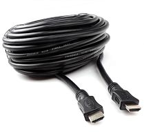 Кабель HDMI Cablexpert CC-HDMI4L-20M, 20м, v2.0, 19M/19M, серия Light, черный, позол.разъемы, экран,