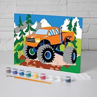 Картина по номерам "Джип" 20*28,5 см  