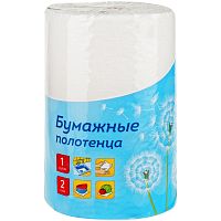 Полотенце бумажное в рулоне OfficeClean "XXL", 2-х слойн., 25м/рул., тиснение, белое, 1шт.
