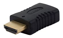 Адаптер аудио-видео HDMI (m)/HDMI (f) черный