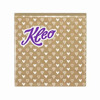 Салфетки бумажные "Kleo" 33х33 3сл 20шт "Крафт сердечки"  