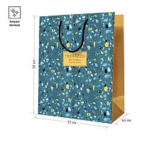 Пакет подарочный 11*14*6,5см ArtSpace "Terrazzo", ламинированный