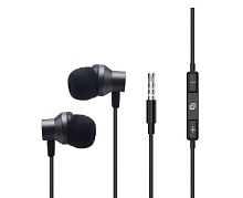 Гарнитура внутриканальные Оклик HS-S-230 1.2м черный проводные (SS-E188B) 