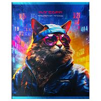 Тетрадь предметная 48л. BG "Мир будущего" - Алгебра, металлизированный картон