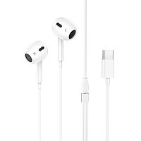 Наушники MP3/MP4 BOROFONE (BM30 Max) Type-C разъем/микрофон/кнопка ответа вызова (белые)