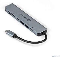 Exegate EX293983RUS Док-станция ExeGate DUB-21C/PD/CR/H (кабель-адаптер USB Type-C --> 2xUSB3.0 + Ca