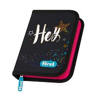 Пенал 1 отделение, 200*140*40 F?rst "Hey!", дополнительная откидная секция, полиэстер