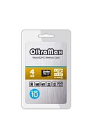 Карта памяти OltraMax 4GB microSDHC Class10 без адаптера SD