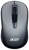 Мышь Acer OMR134 серый оптическая (1000dpi) беспроводная USB для ноутбука (2but)