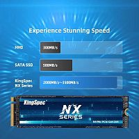 Накопитель SSD Kingspec PCI-E 3.0 x4 512Gb NX-512 M.2 2280 0.9 DWPD