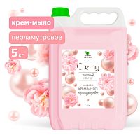 Крем-мыло жидкое с перламутром "Cremy" розовый жемчуг увлажняющее 5 л. Clean&Green CG8356