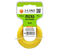 1-2.sale Леска д/триммера ЗВЕЗДА 1,6мм (15м) нейлон, E1M