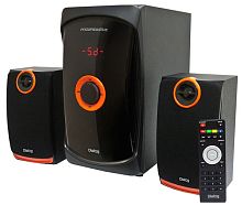 Dialog Progressive AP-200 BLACK - акустические колонки 2.1, 30W+2*15W RMS,Bluetooth,FM,USB+SD reader
