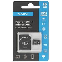 Карта памяти Maxvi (MSD16GBC10V10) microSDHC 16GB, class 10, UHS-I (1), V10