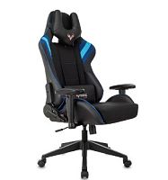 Кресло игровое Zombie VIKING 4 AERO черный/синий текстиль/эко.кожа с подголов. крестовина пластик