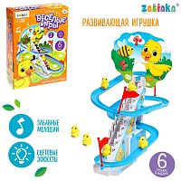 Развивающая игрушка "Уточки на лесенке", световые и звуковые эффекты, 6 уток в комплекте   