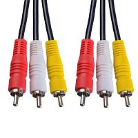 Кабель соединительный Perfeo 3xRCA(M)-3xRCA(M). 1.5 м.