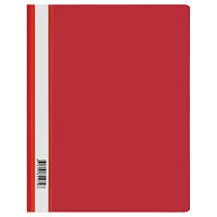 Папка-скоросшиватель пластик. СТАММ А4, 120мкм, красная с прозр. верхом 