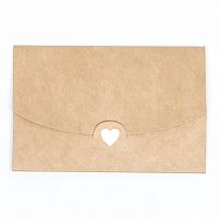 Конверт под сертификат с тиснением, крафт, 10,5 х 7 см 
