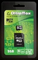 OLTRAMAX MicroSD 2GB + адаптер SD