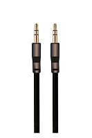 Кабель/Exployd/AUX/Jack 3,5mm (M) - Jack 3,5mm (M)/плоский/стерео/аудио/1M/чёрный/Classic/EX-K-474